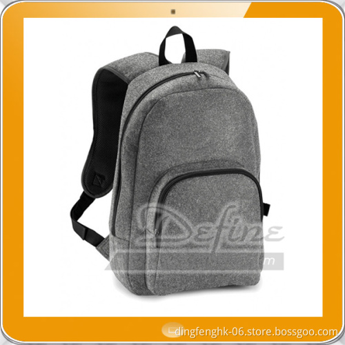 Dingfeng Large Polyester Felt Laptop Backpack School Bag